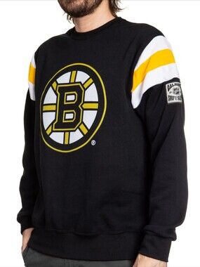 Calhoun NHL Boston Bruins Crewneck Sweatshirt Black, White & Gold - Size XXL
